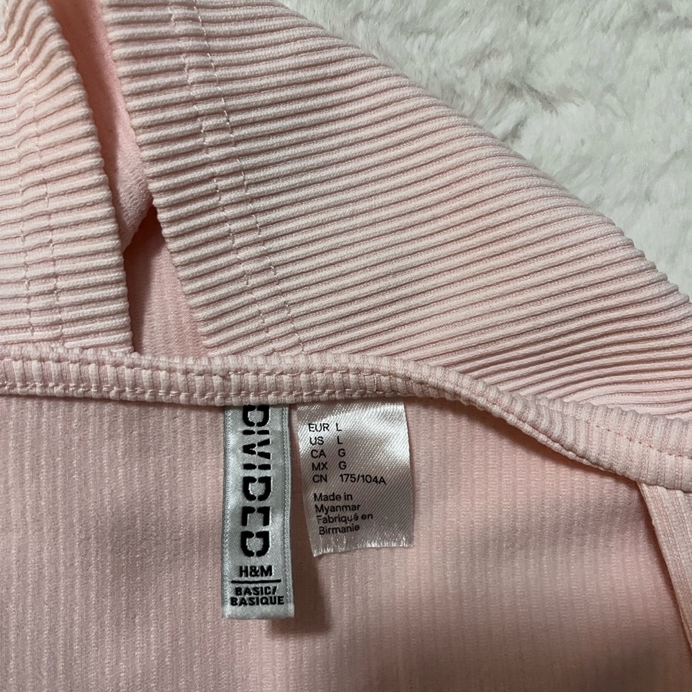 Divided Basic Light Pink Crop Top - image 2